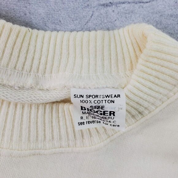 VINTAGE Rare 80's The California Raisins Sweatshirt Sun Sportswear Large - Picture 12 of 16